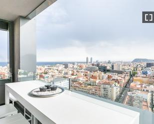 Terrace of Flat to rent in  Barcelona Capital  with Air Conditioner, Heating and Furnished