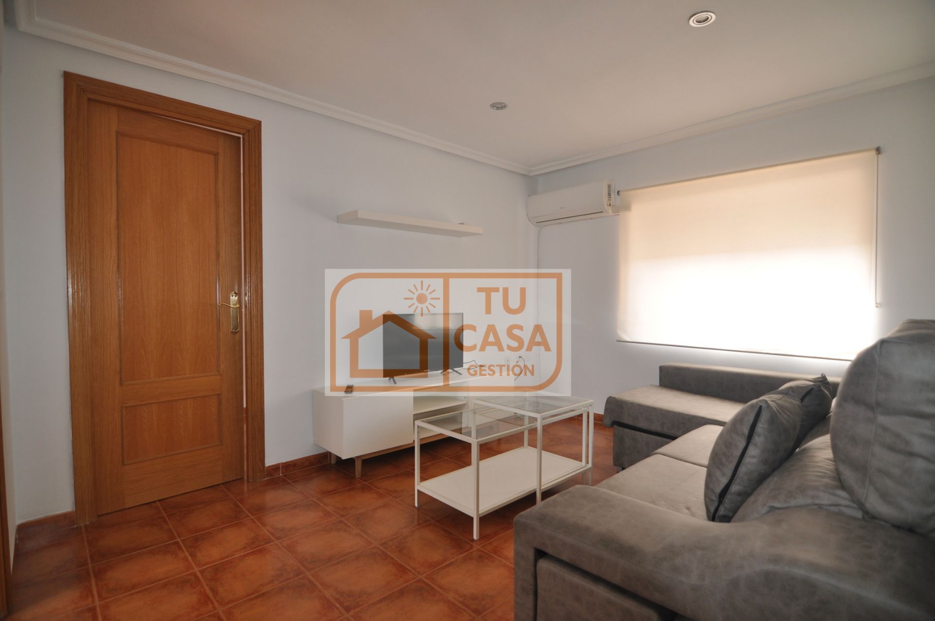 Sala d'estar de Pis de lloguer en Cáceres Capital amb Aire condicionat, Calefacció i Moblat