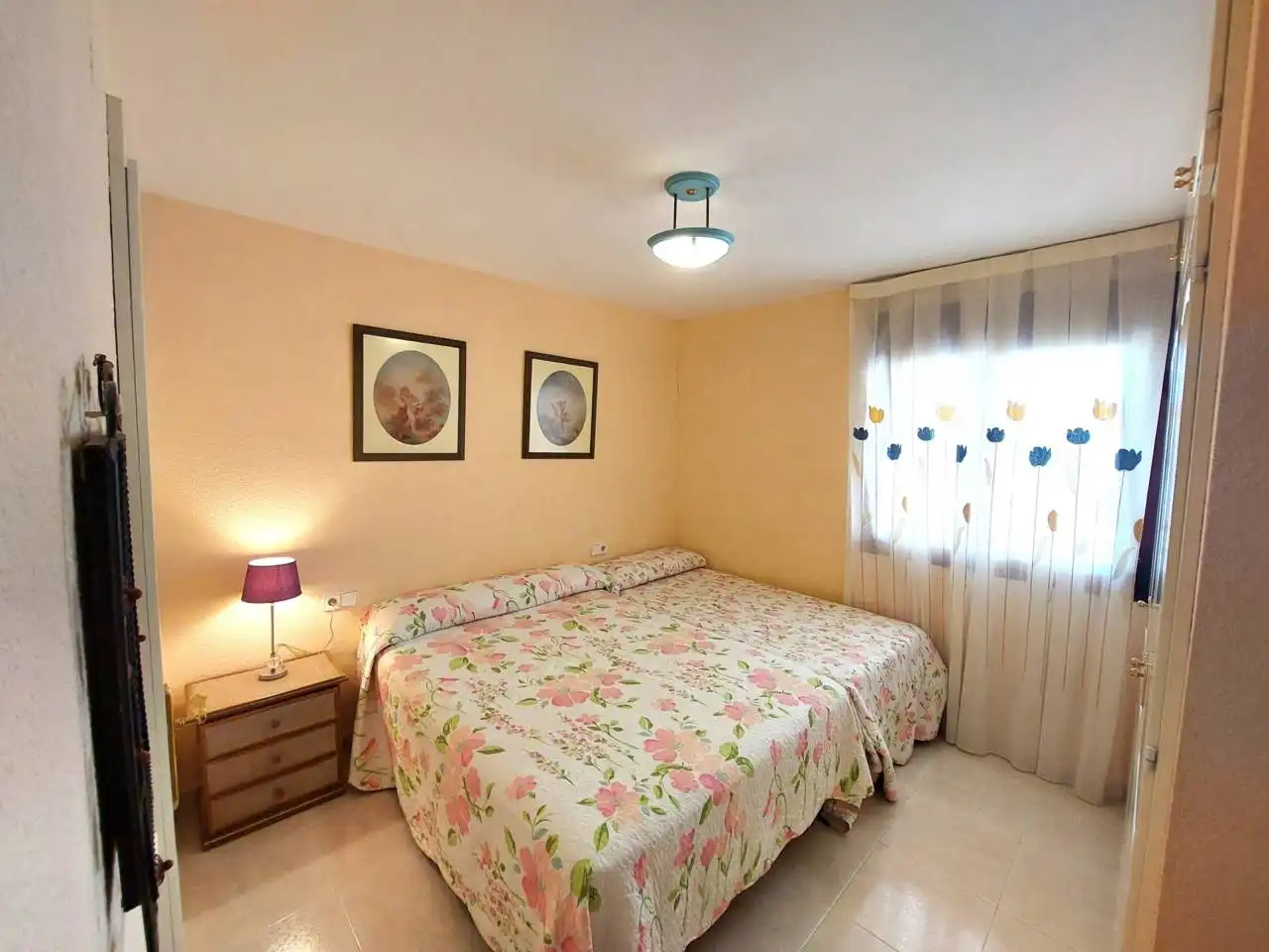 Schlafzimmer von Wohnung zum Verkauf in Calpe / Calp mit Klimaanlage, Terrasse und Möbliert