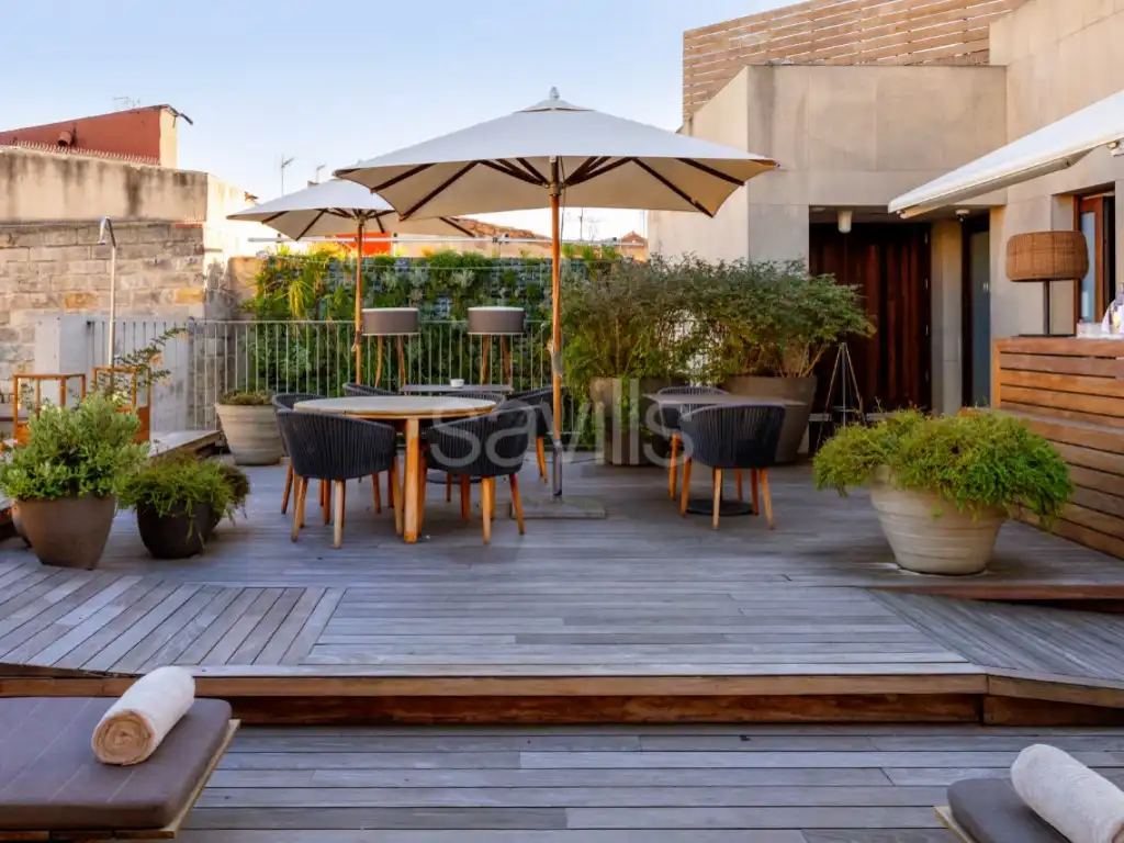 Terrassa de Apartament de lloguer en Barcelona amb Piscina i Moblat