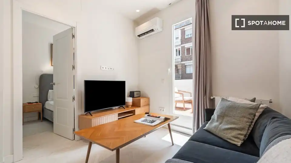 Sala d'estar de Apartament per a compartir en Madrid amb Aire condicionat, Calefacció i Terrassa