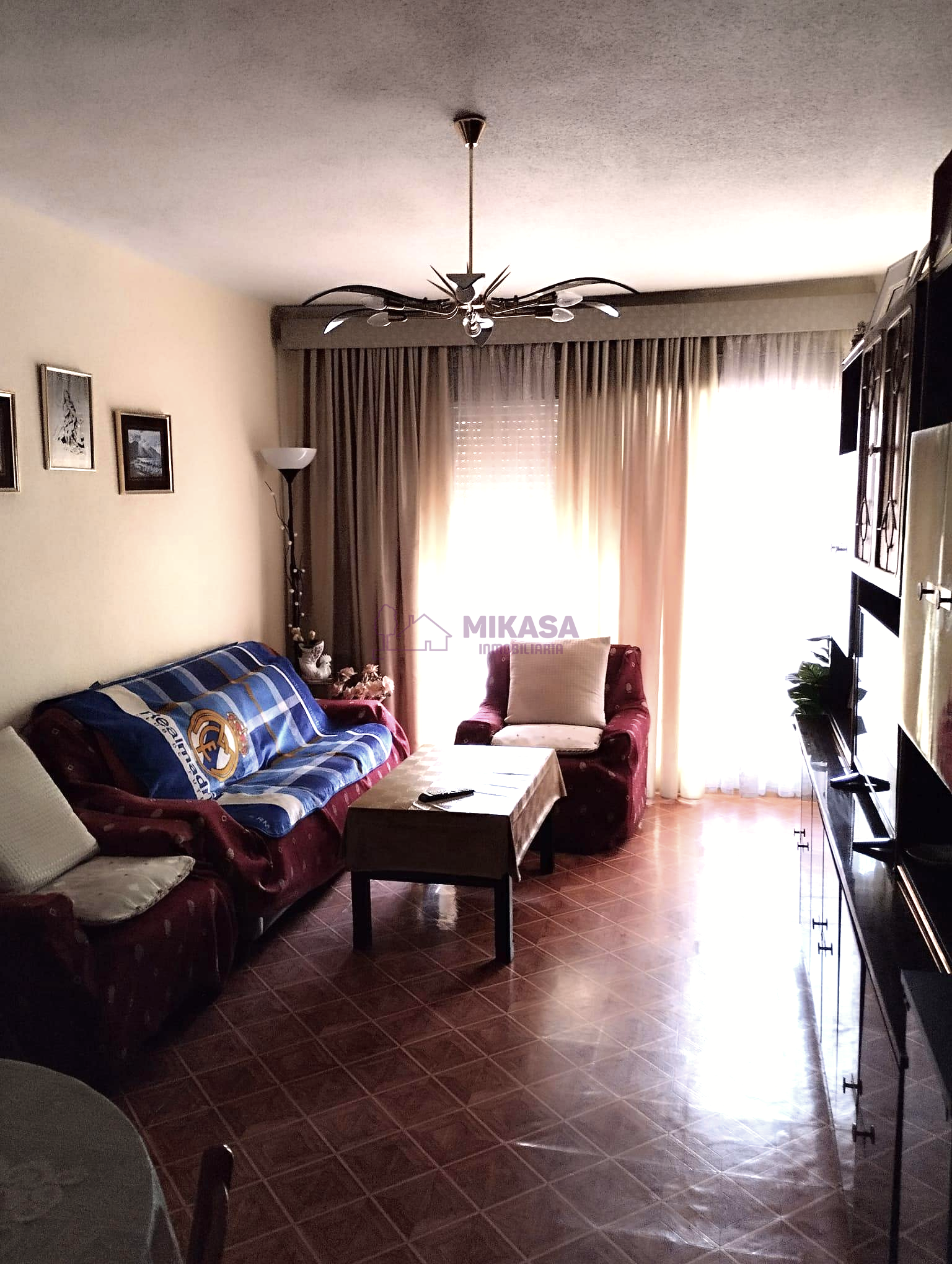 Living room of Flat for sale in Alcorcón  with Heating, Terrace and Furnished