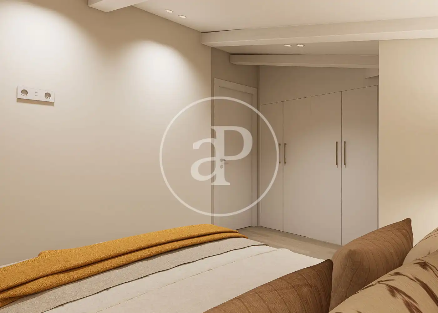 Schlafzimmer von Wohnung zum Verkauf in Madrid mit Klimaanlage, Heizung und Möbliert
