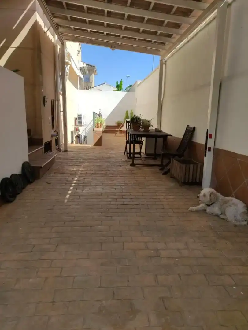 Terraza de Planta baja de alquiler en Montequinto con Jardín privado, Amueblado y Horno