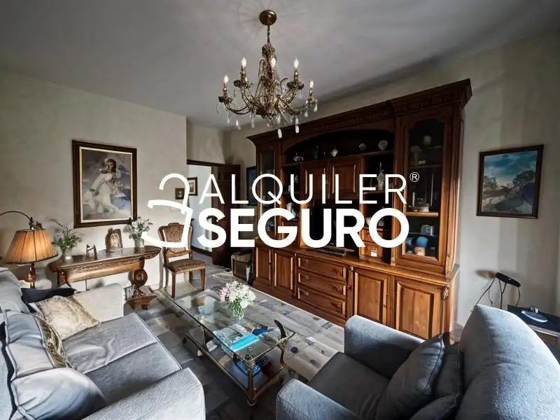 Sala de estar de Piso de alquiler en Madrid con Calefacción y Amueblado