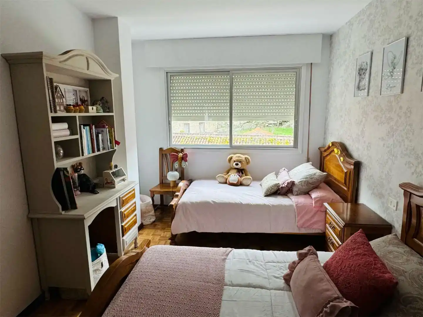 Dormitori de Pis de lloguer en Porto do Son amb Parquet, Moblat i Balcó