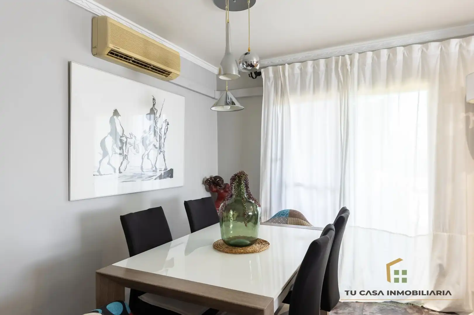 Dining room of Flat for sale in Badalona  with Air Conditioner, Heating and Terrace