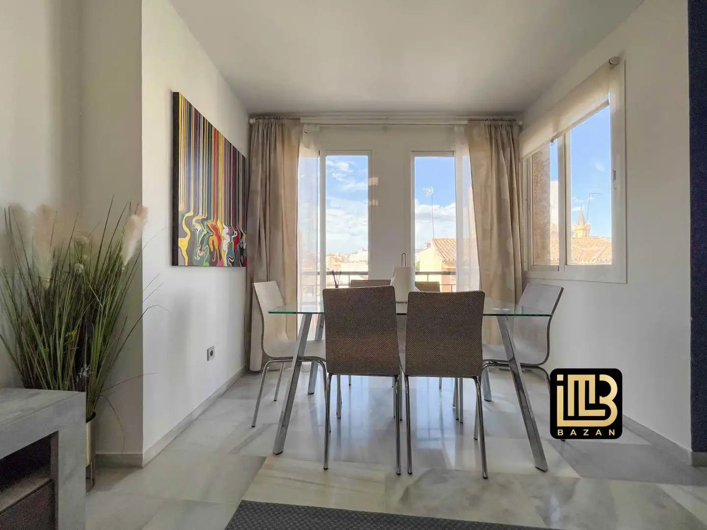 Esszimmer von Wohnung zur Miete in Málaga mit Klimaanlage, Heizung und Möbliert
