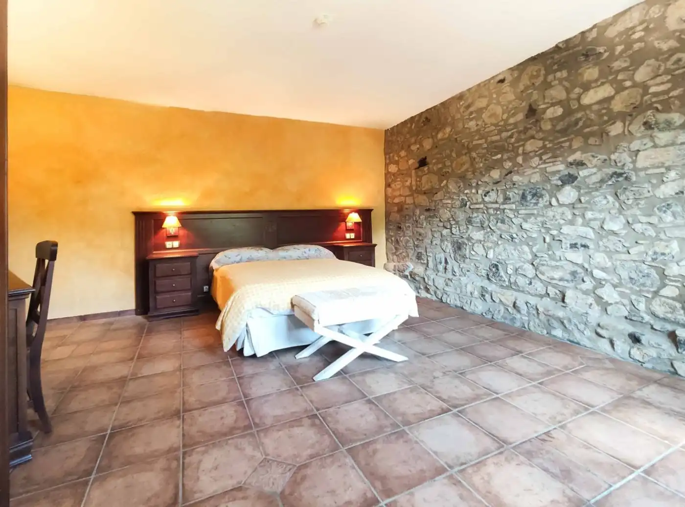 Bedroom of Houses for sale in La Vall de Bianya  with Heating, Terrace and Storage room