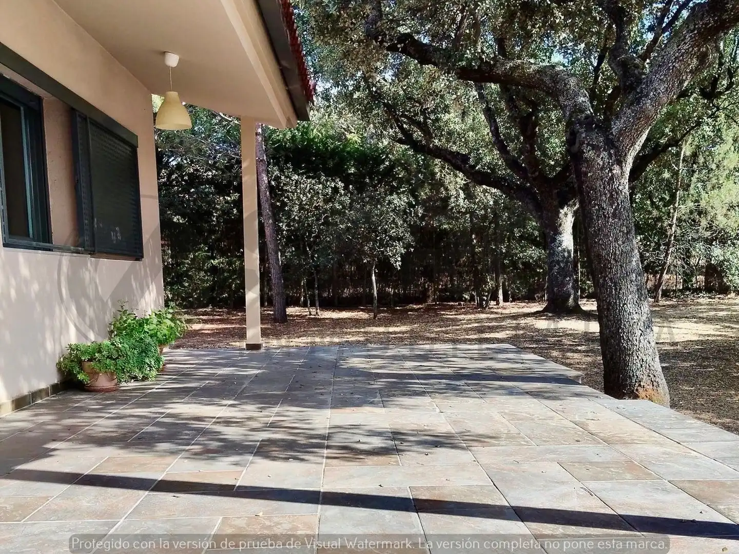 Terrassa de Casa o xalet en venda en Navas de Riofrío amb Calefacció, Jardí privat i Traster