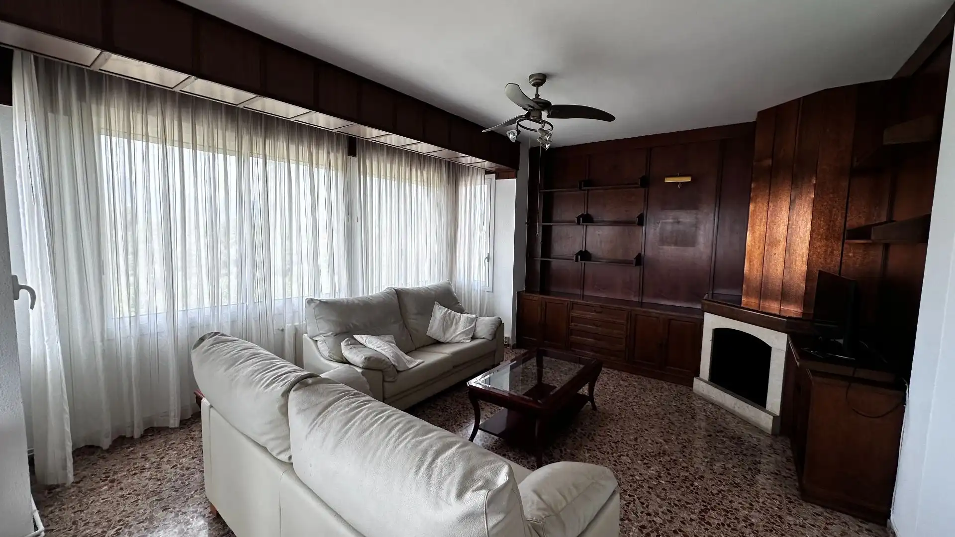 Living room of Flat for rent in Tortosa  with Air Conditioner, Terrace and Furnished