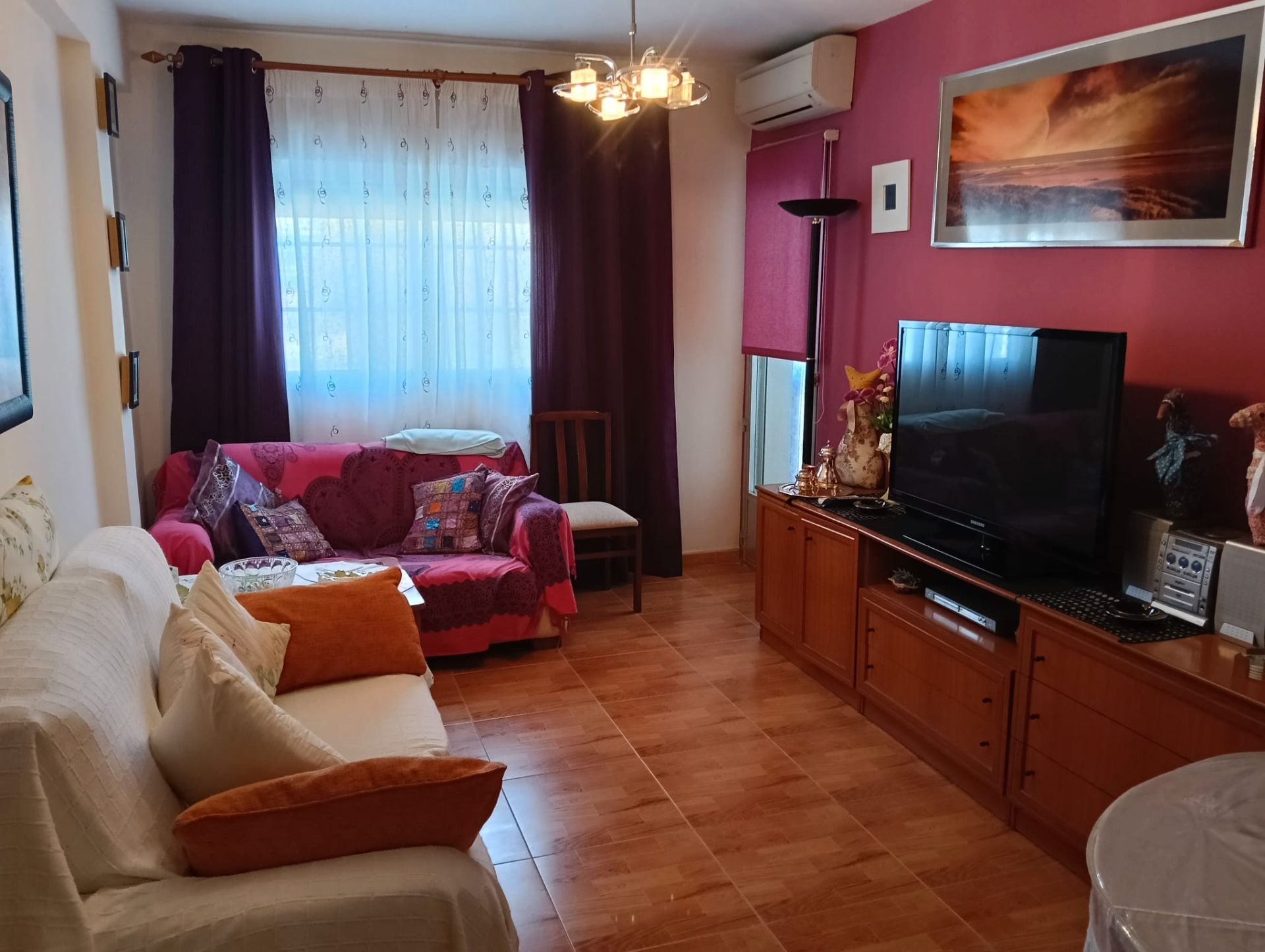 Sala d'estar de Pis en venda en Móstoles amb Aire condicionat, Calefacció i Terrassa