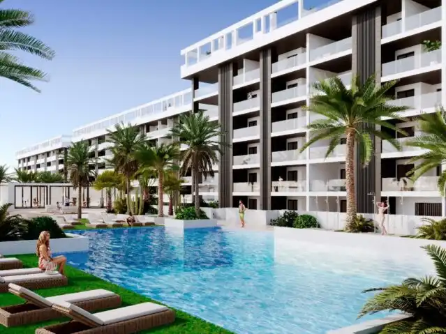 Swimming pool of Apartments for sale in Orihuela