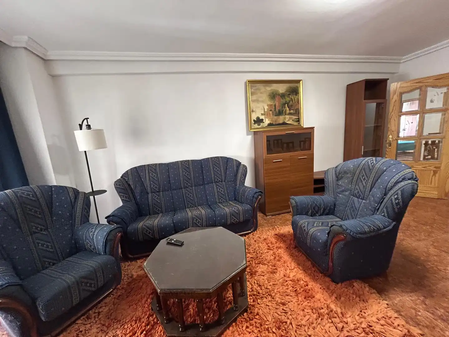 Sala de estar de Piso en venta en Ciudad Real con Calefacción, Terraza y Amueblado