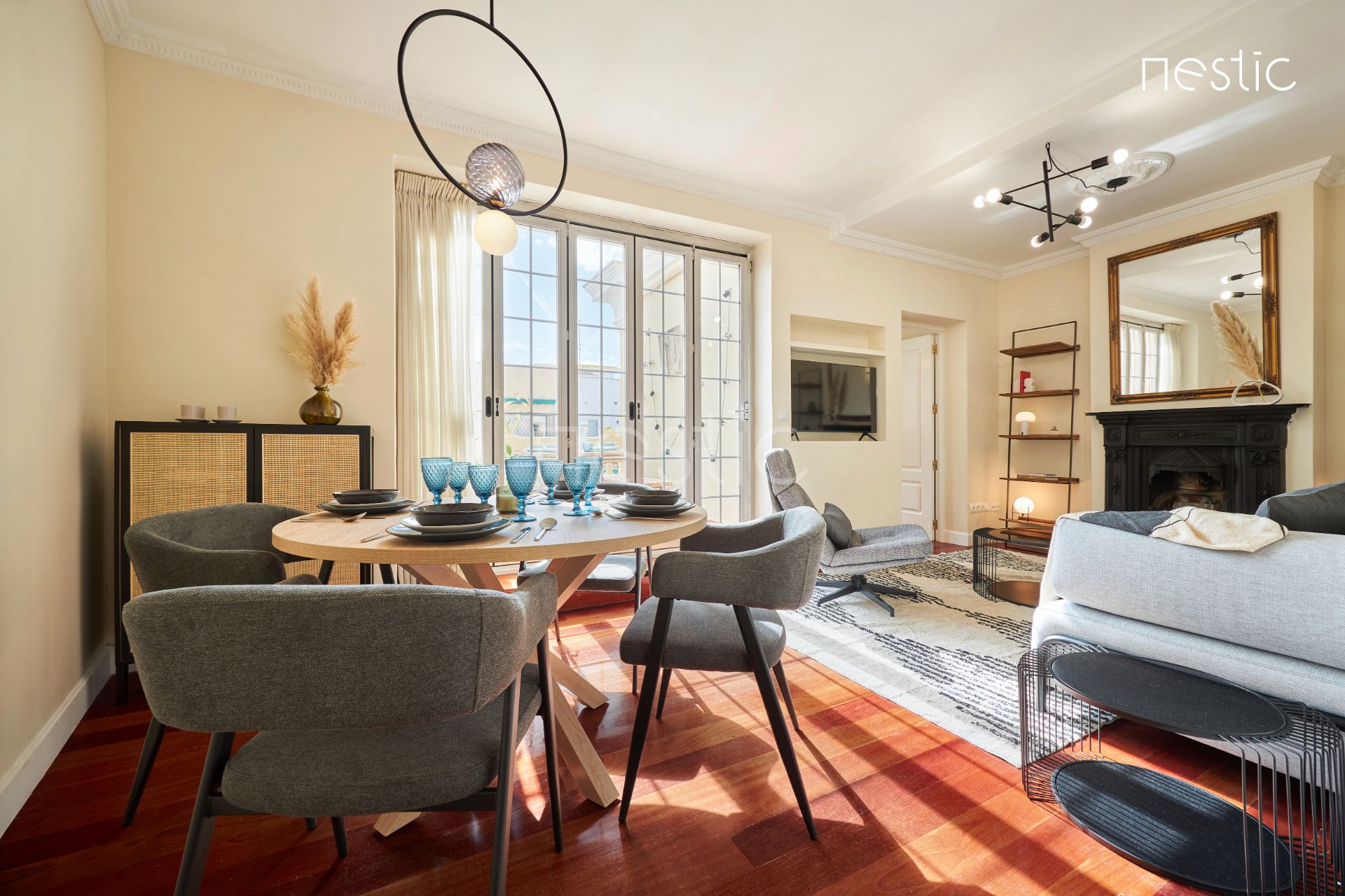 Dining room of Apartment to rent in  Madrid Capital  with Air Conditioner, Heating and Terrace