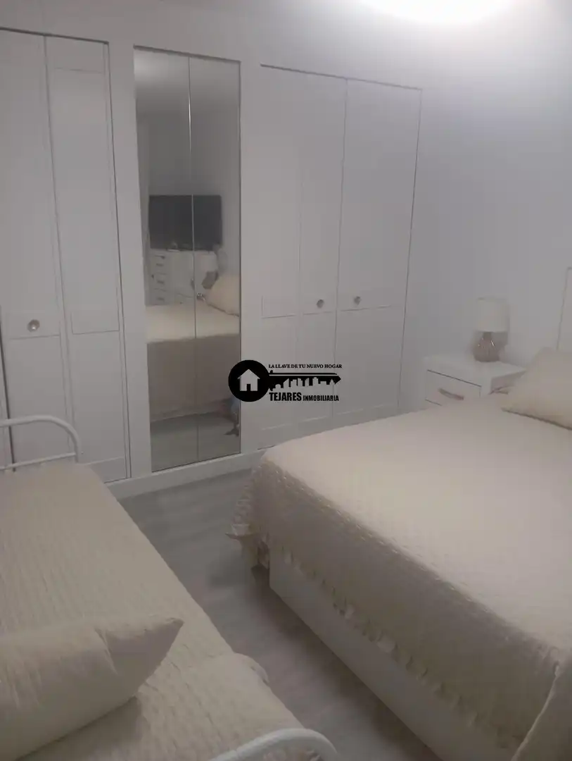 Schlafzimmer von Wohnung zur Miete in Albacete mit Heizung, Möbliert und Balkon
