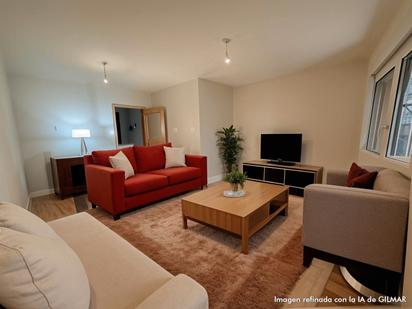 Living room of Flat to rent in  Madrid Capital  with Air Conditioner, Parquet flooring and Oven