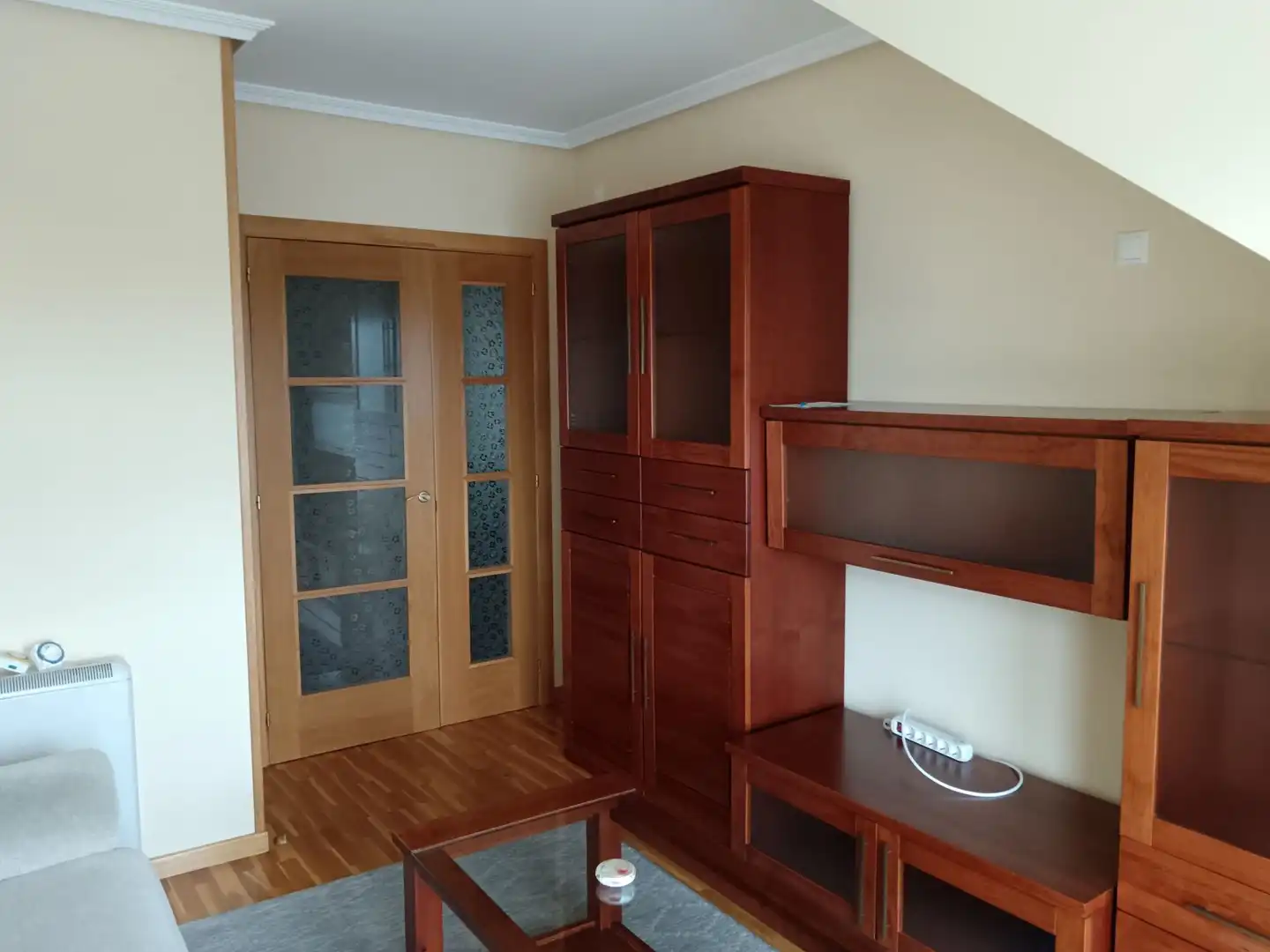 Wohnzimmer von Wohnung zur Miete in A Coruña Capital  mit Heizung, Terrasse und Möbliert