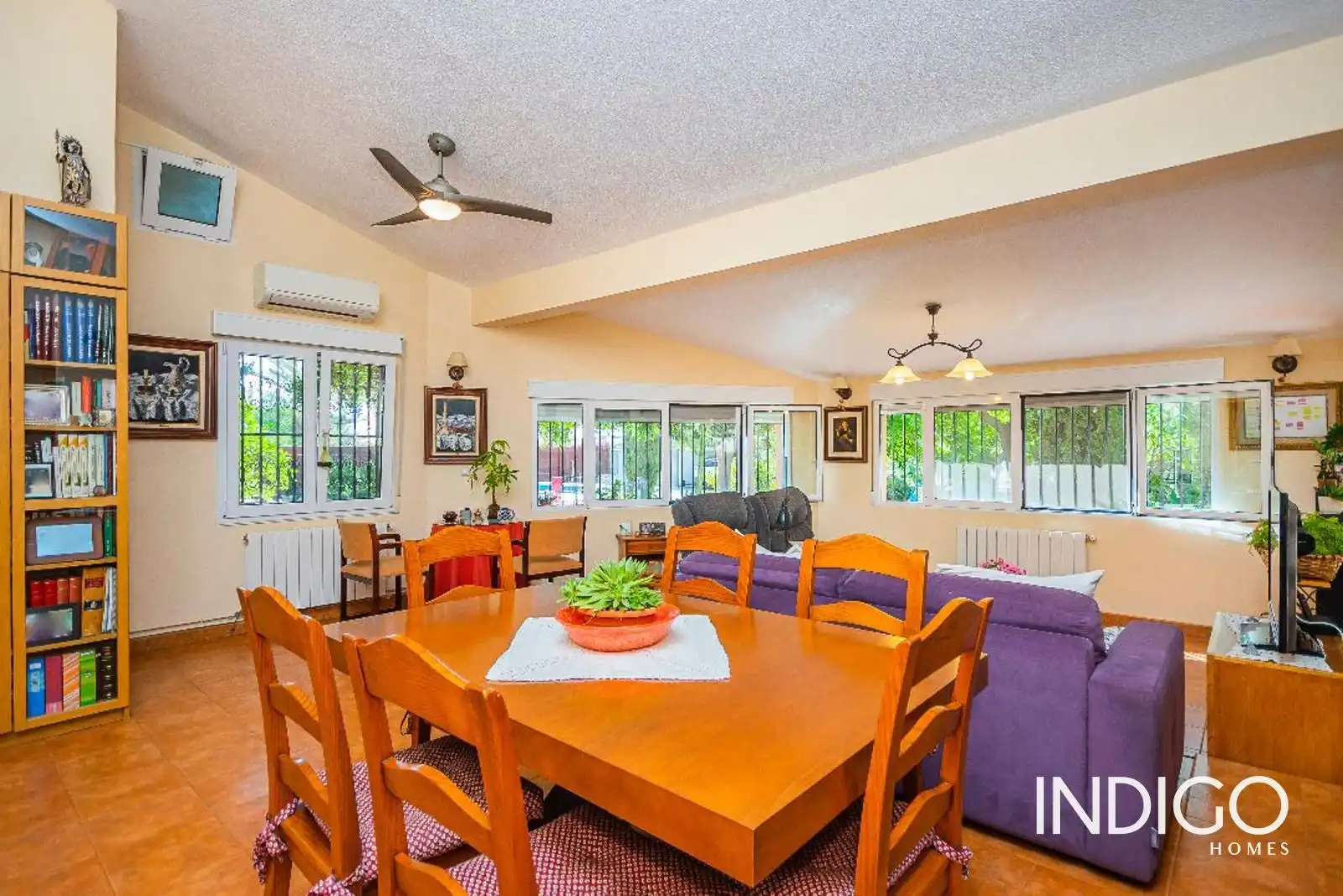 Dining room of Houses for sale in San Vicente del Raspeig / Sant Vicent del Raspeig  with Air Conditioner, Heating and Terrace