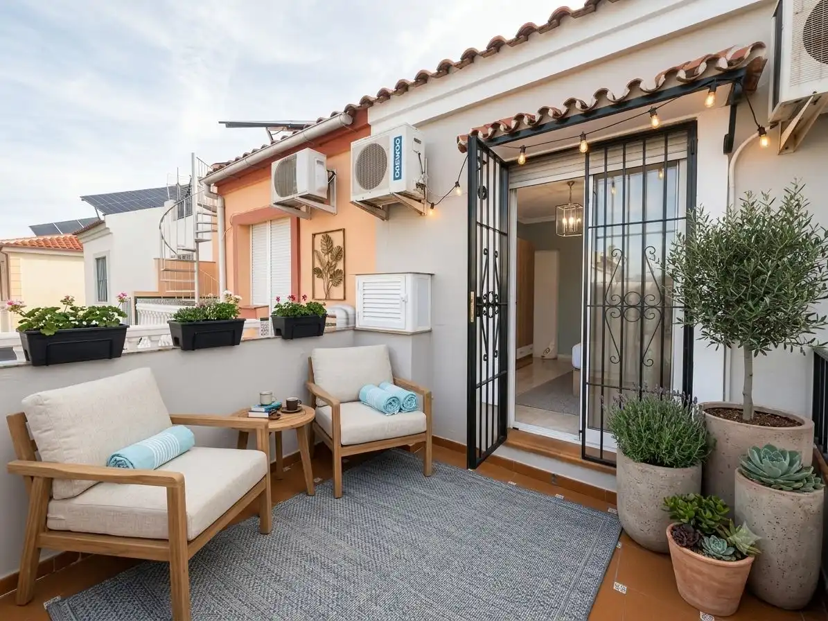Terrassa de Casa o xalet en venda en Mijas amb Jardí privat, Terrassa i Traster