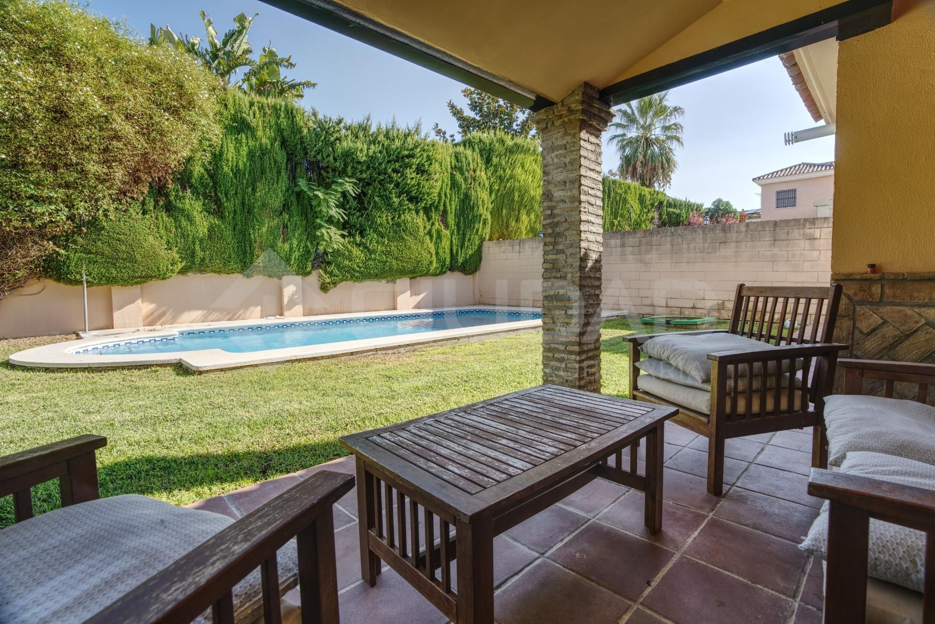Jardí de Casa o xalet en venda en Gelves amb Aire condicionat, Jardí privat i Terrassa
