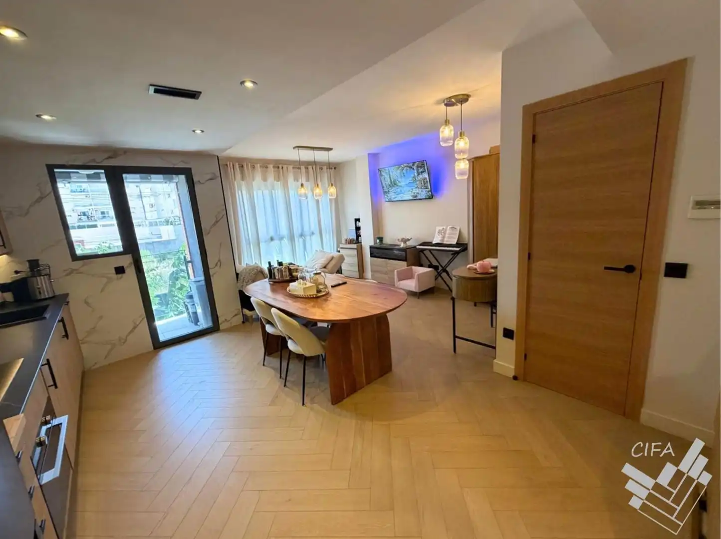 Esszimmer von Wohnung zum Verkauf in Benicarló mit Klimaanlage, Abstellraum und Balkon