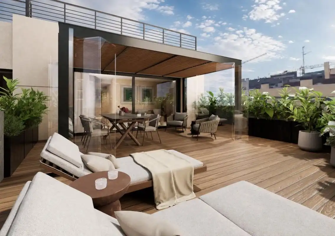 Terrace of Attic for sale in Madrid  with Air Conditioner, Heating and Private garden