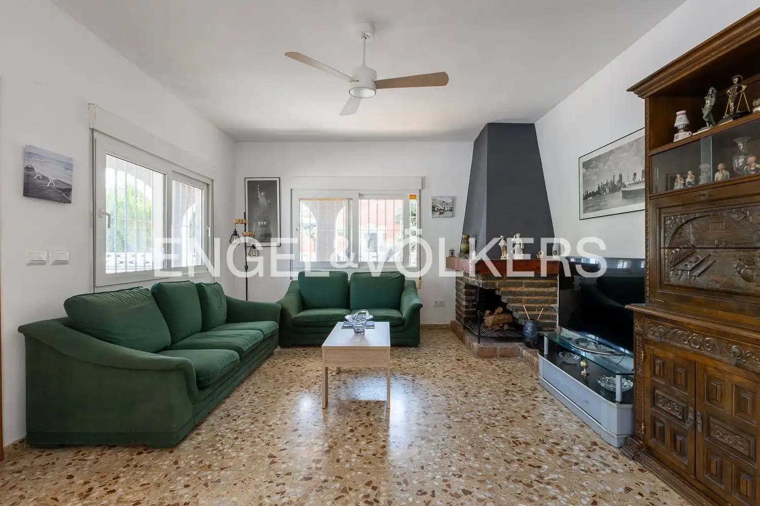 Sala de estar de Casa o chalet en venta en Dénia con Aire acondicionado, Calefacción y Jardín privado