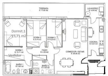 Wohnung zum Verkauf in Badalona mit Klimaanlage, Heizung und Parkett