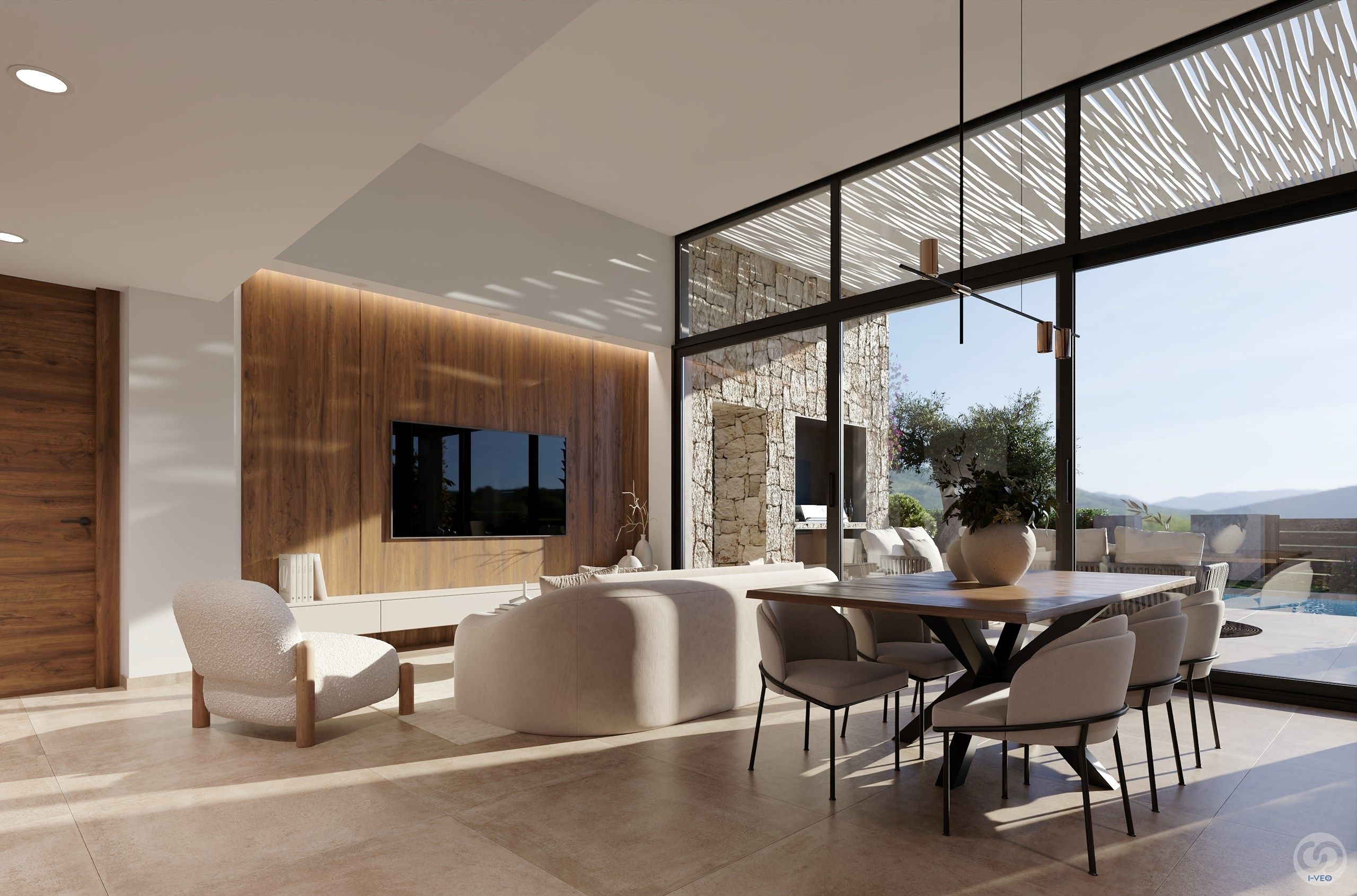 Sala d'estar de Casa o xalet en venda en Cuevas del Almanzora amb Aire condicionat, Jardí privat i Terrassa