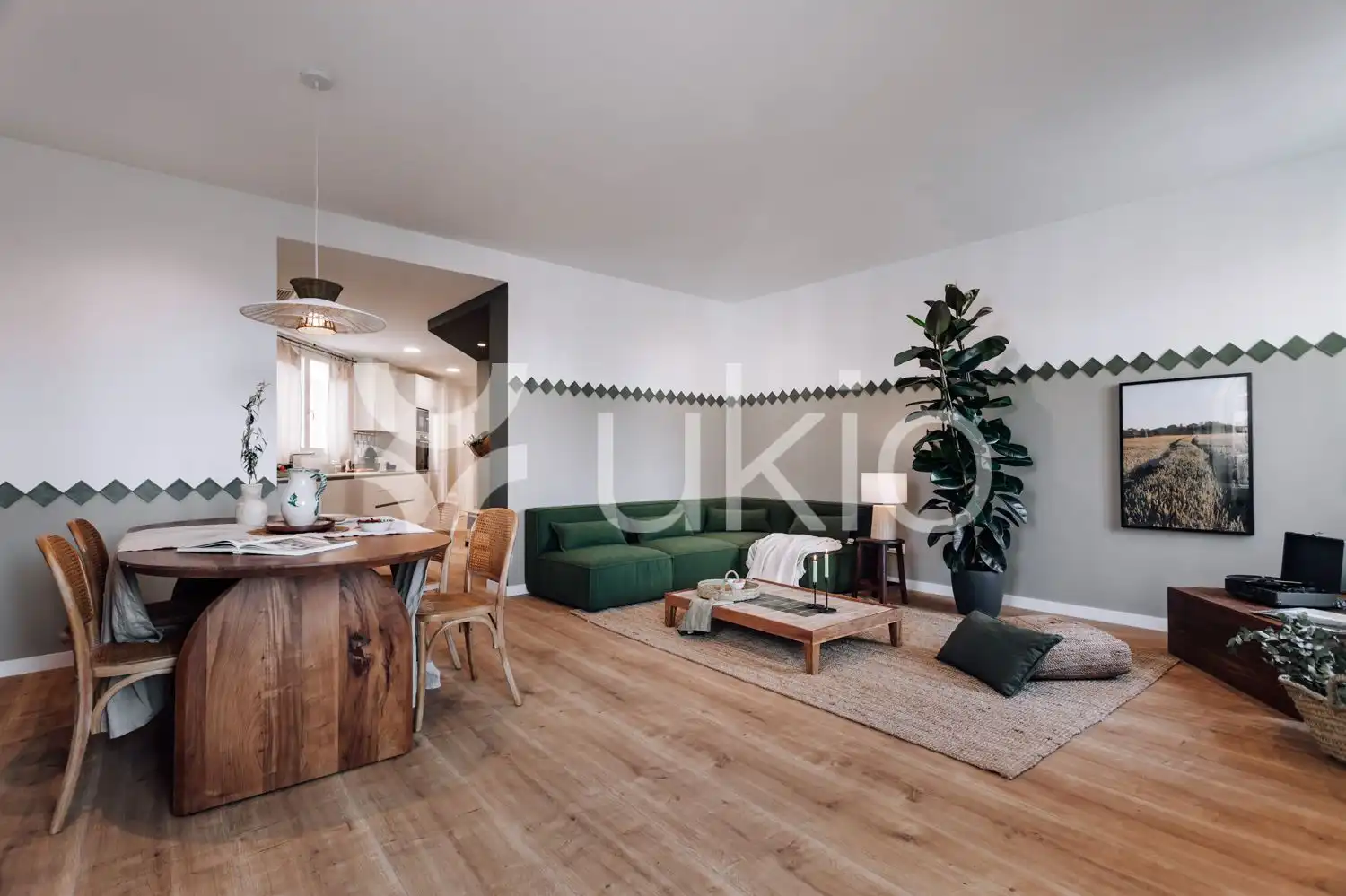 Wohnzimmer von Wohnungen zur Miete in Barcelona mit Klimaanlage, Heizung und Terrasse