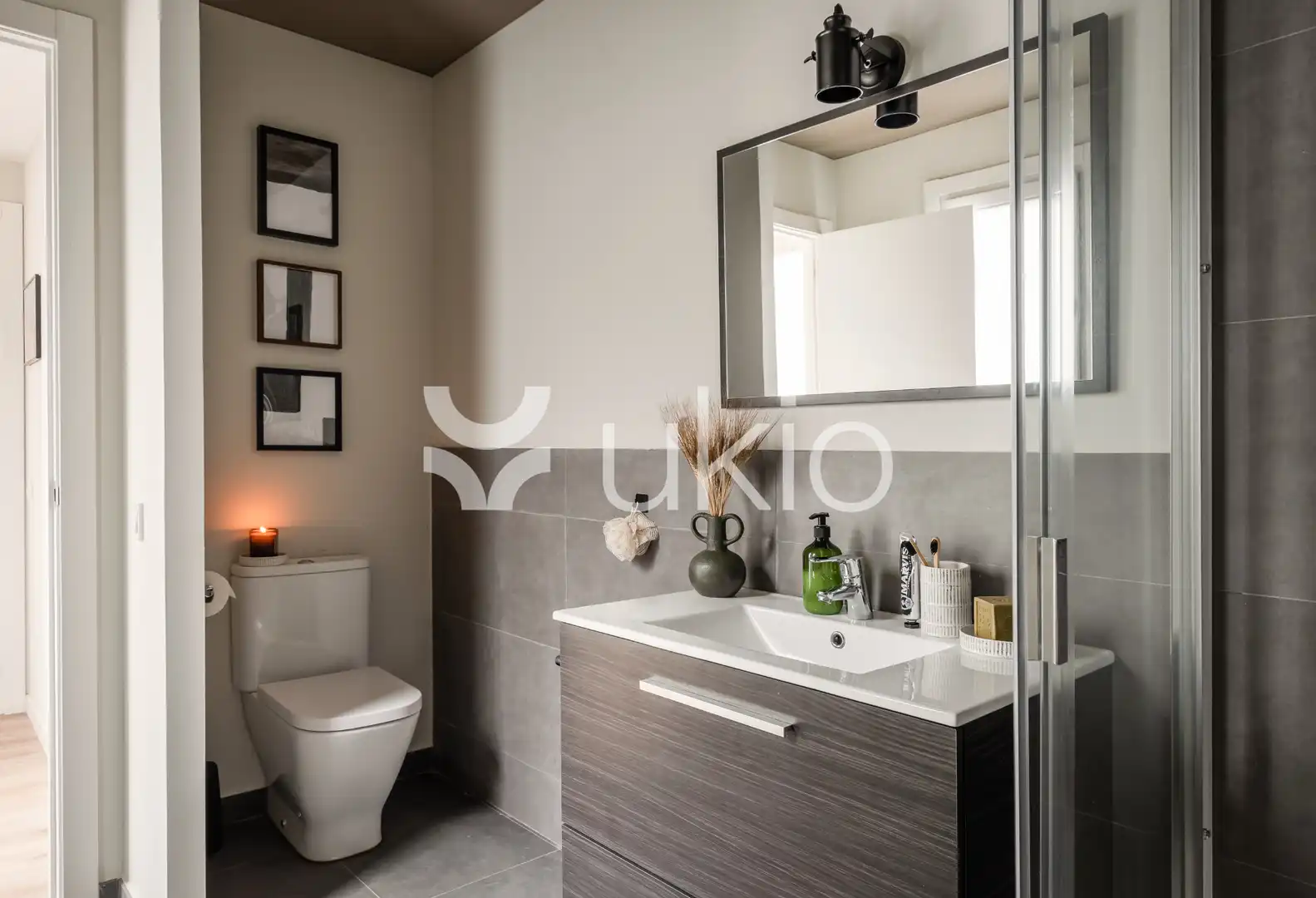 Baño de Apartamento de alquiler en Eixample