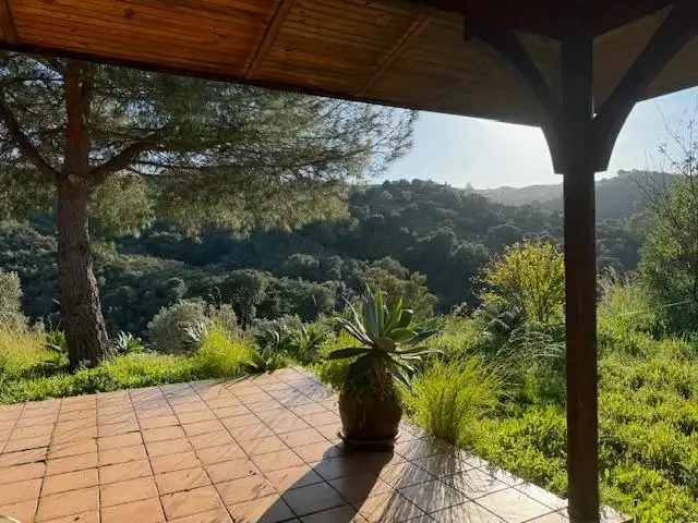 Terraza de Finca rústica en venta en Mijas con Calefacción, Jardín privado y Terraza