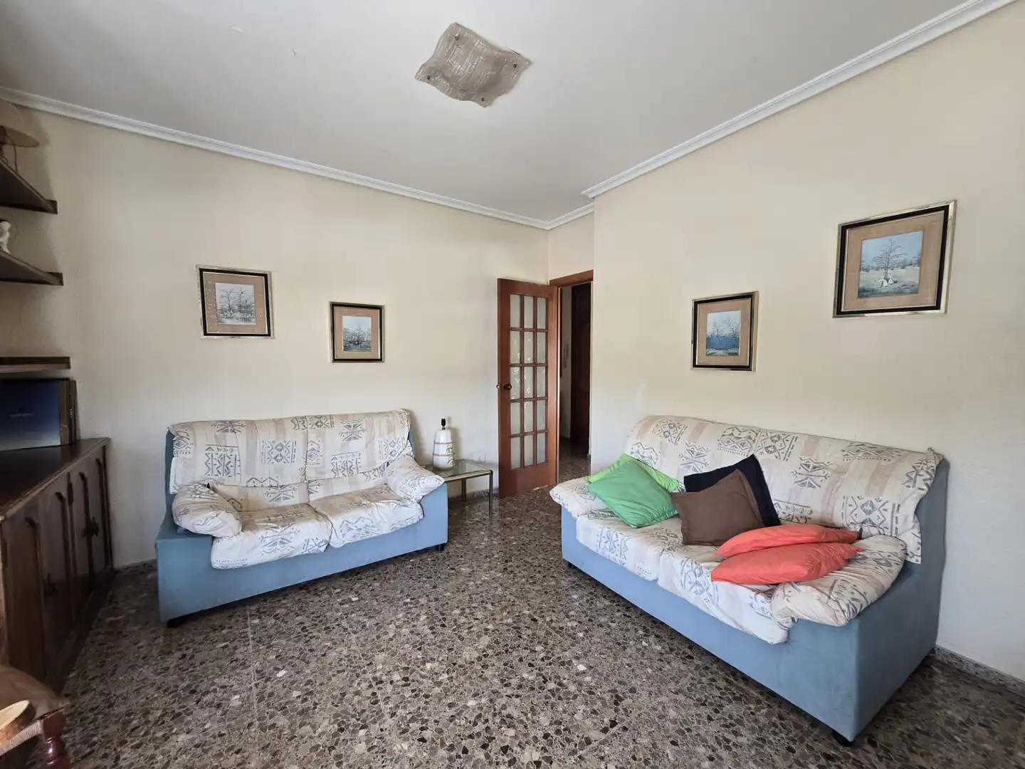Wohnzimmer von Wohnung zum Verkauf in Castellón de la Plana / Castelló de la Plana mit Abstellraum und Balkon
