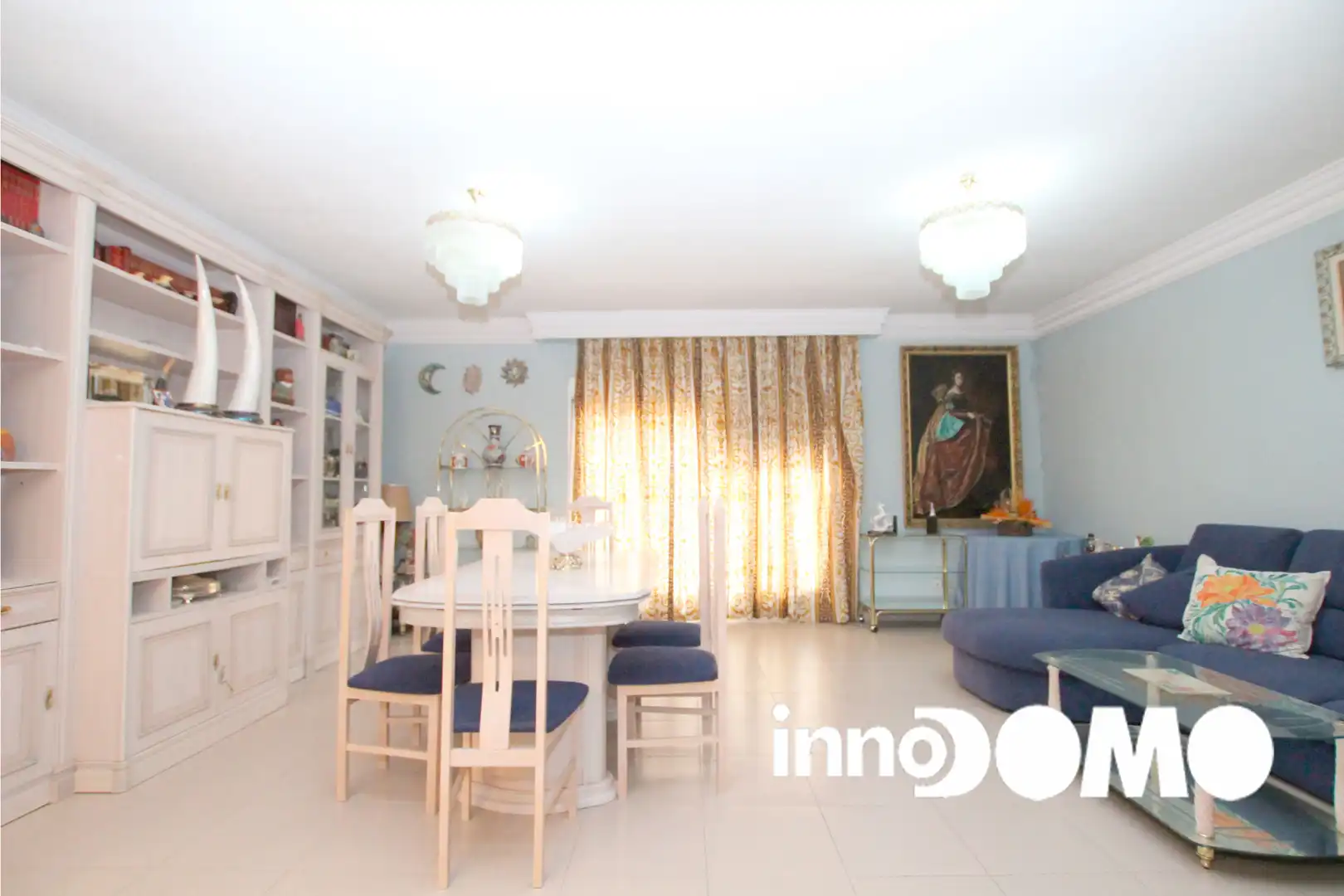 Sala d'estar de Casa adosada en venda en Moraleja de Enmedio amb Calefacció, Jardí privat i Parquet