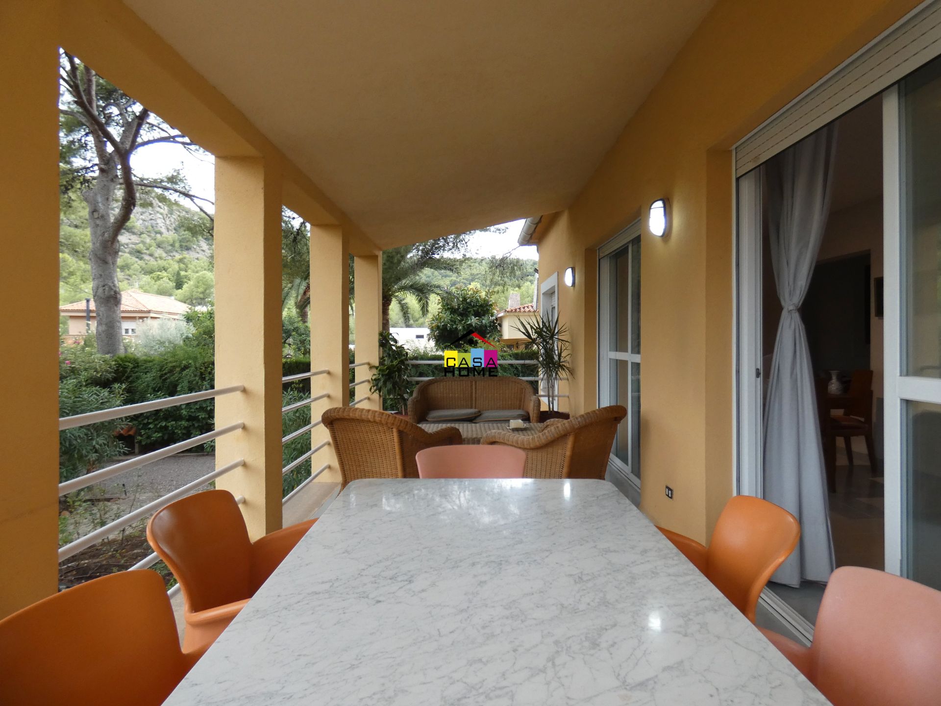 Terrassa de Casa o xalet en venda en Benicasim / Benicàssim amb Calefacció, Jardí privat i Terrassa