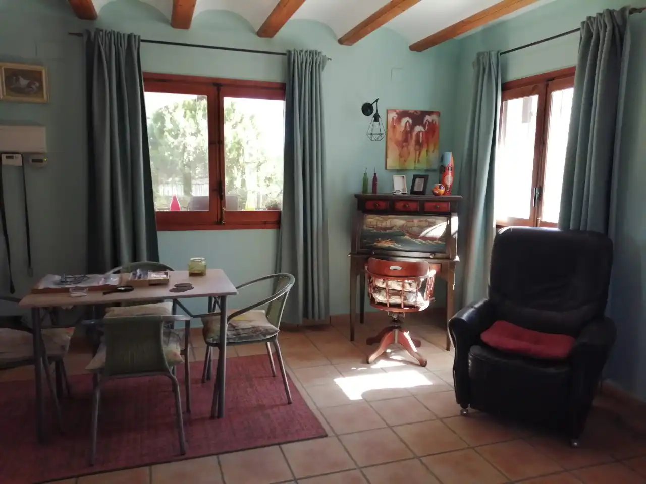 Sala de estar de Finca rústica en venta en Jarafuel con Calefacción, Jardín privado y Amueblado
