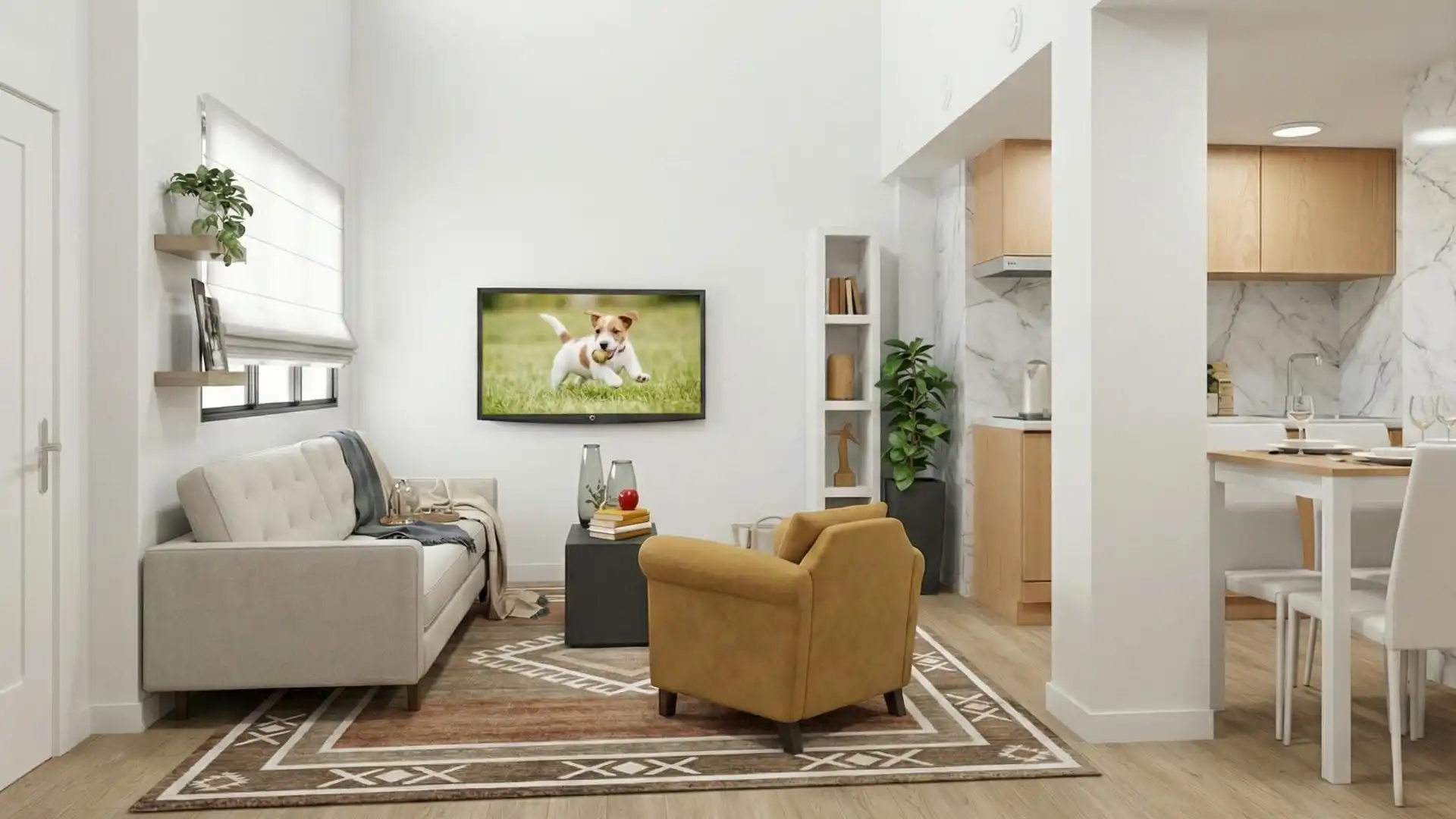 Sala de estar de Piso en venta en  Madrid Capital con Alarma