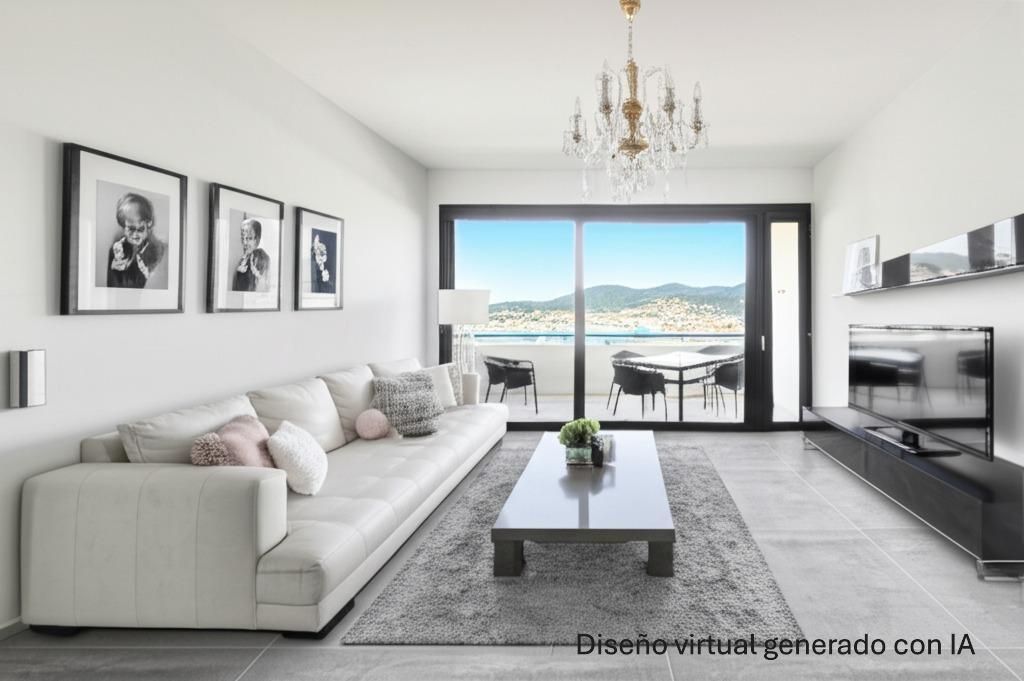 Living room of Flat for sale in Vigo   with Heating, Parquet flooring and Terrace