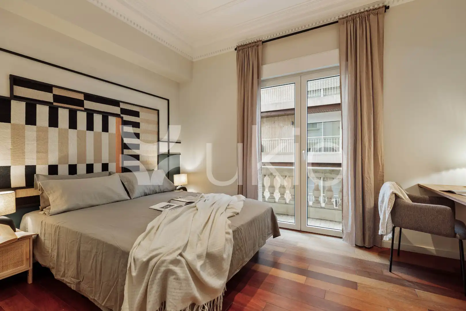 Bedroom of Apartments for rent in Barcelona  with Air Conditioner, Heating and Furnished