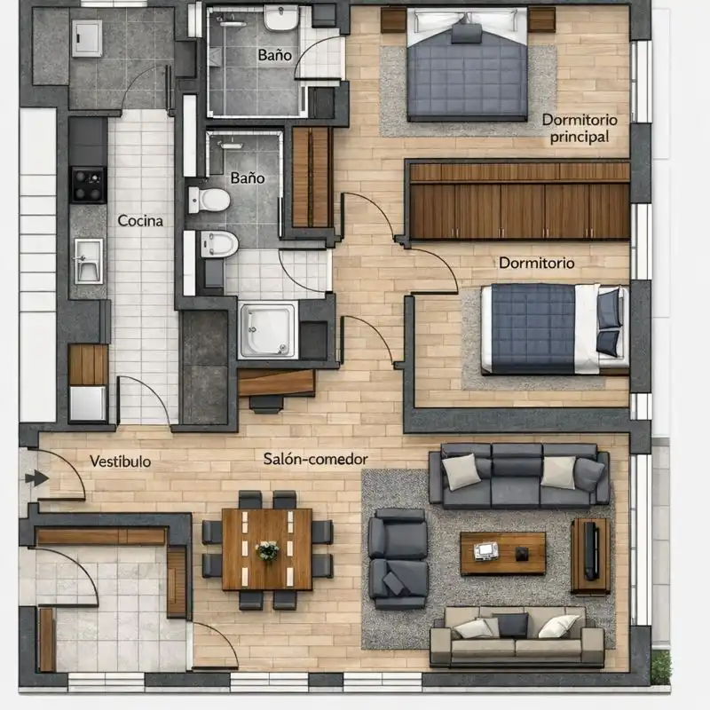Flat for sale in Parla  with Air Conditioner, Heating and Parquet flooring