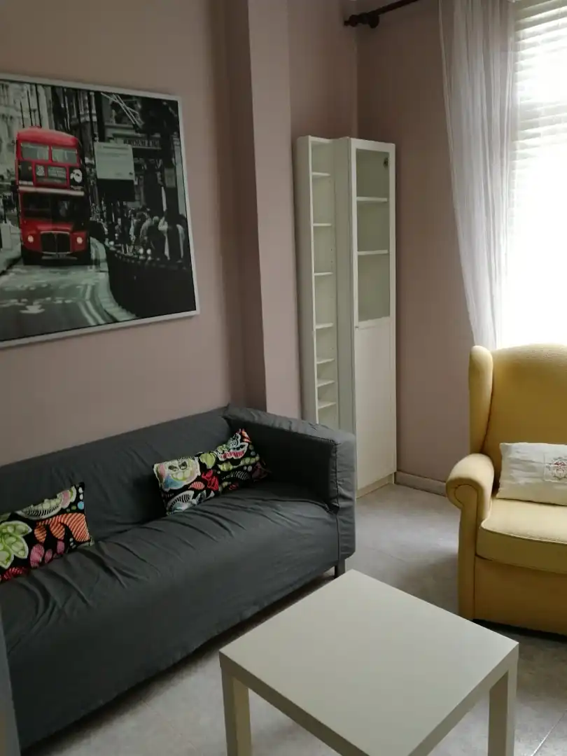 Living room of Flat for rent in Ferrol  with Furnished, Oven and Microwave