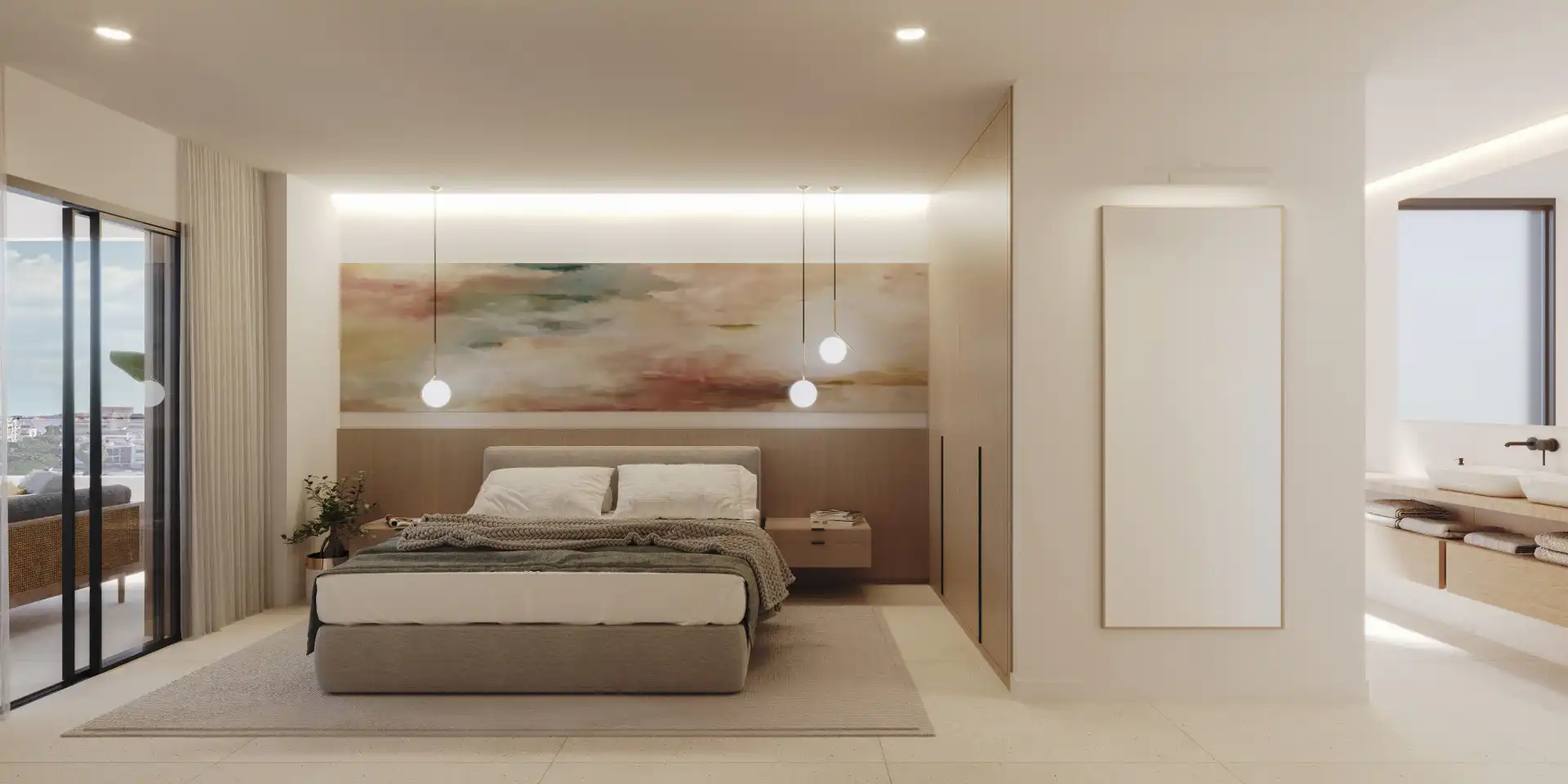 Bedroom of Apartments for sale in Marbella  with Air Conditioner, Terrace and Balcony