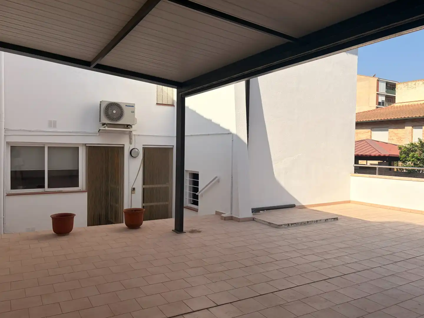 Terrace of Flat for rent in Les Borges Blanques  with Air Conditioner, Heating and Parquet flooring