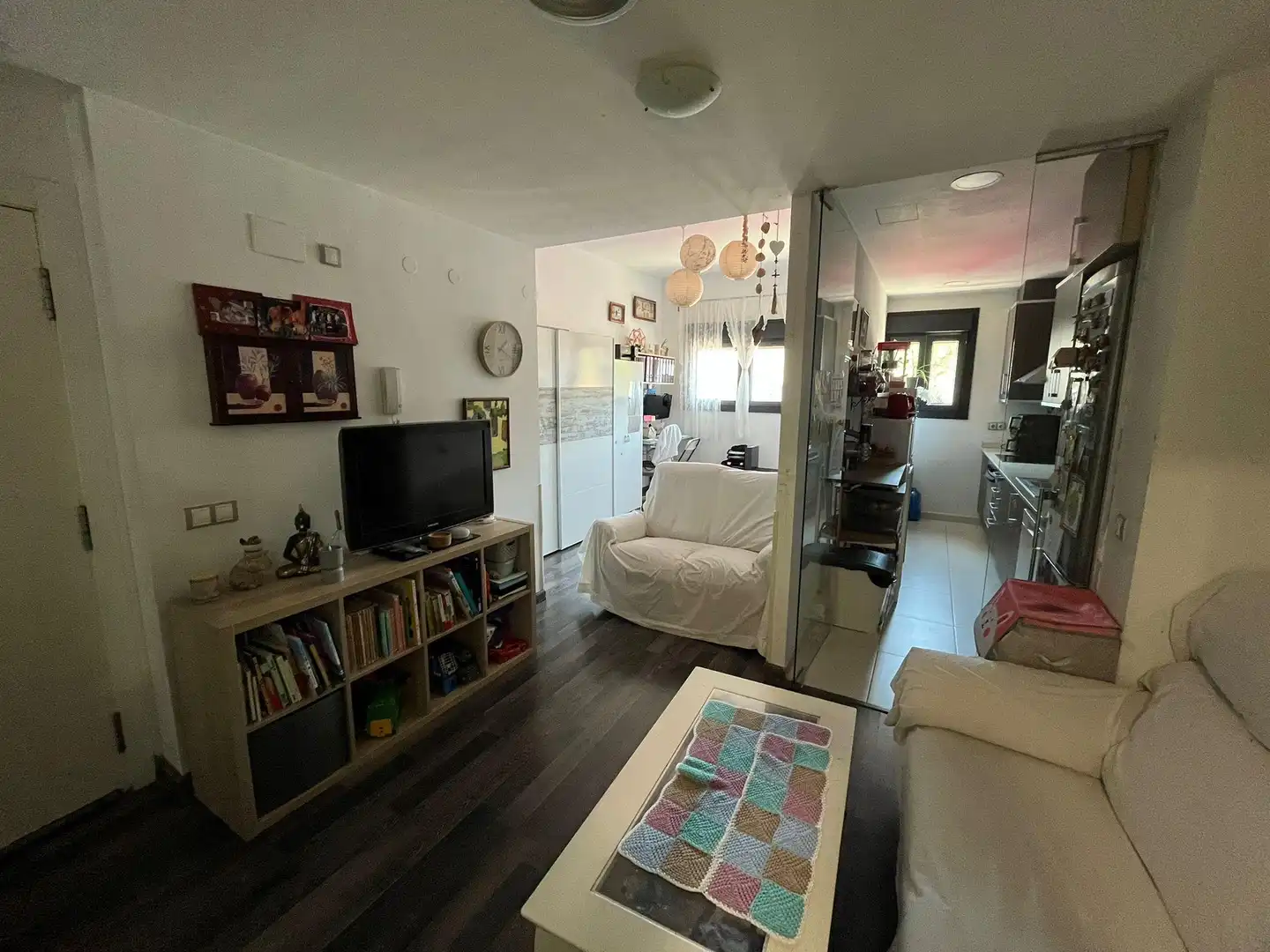 Sala de estar de Planta baja en venta en Els Pallaresos con Aire acondicionado, Parquet y Terraza
