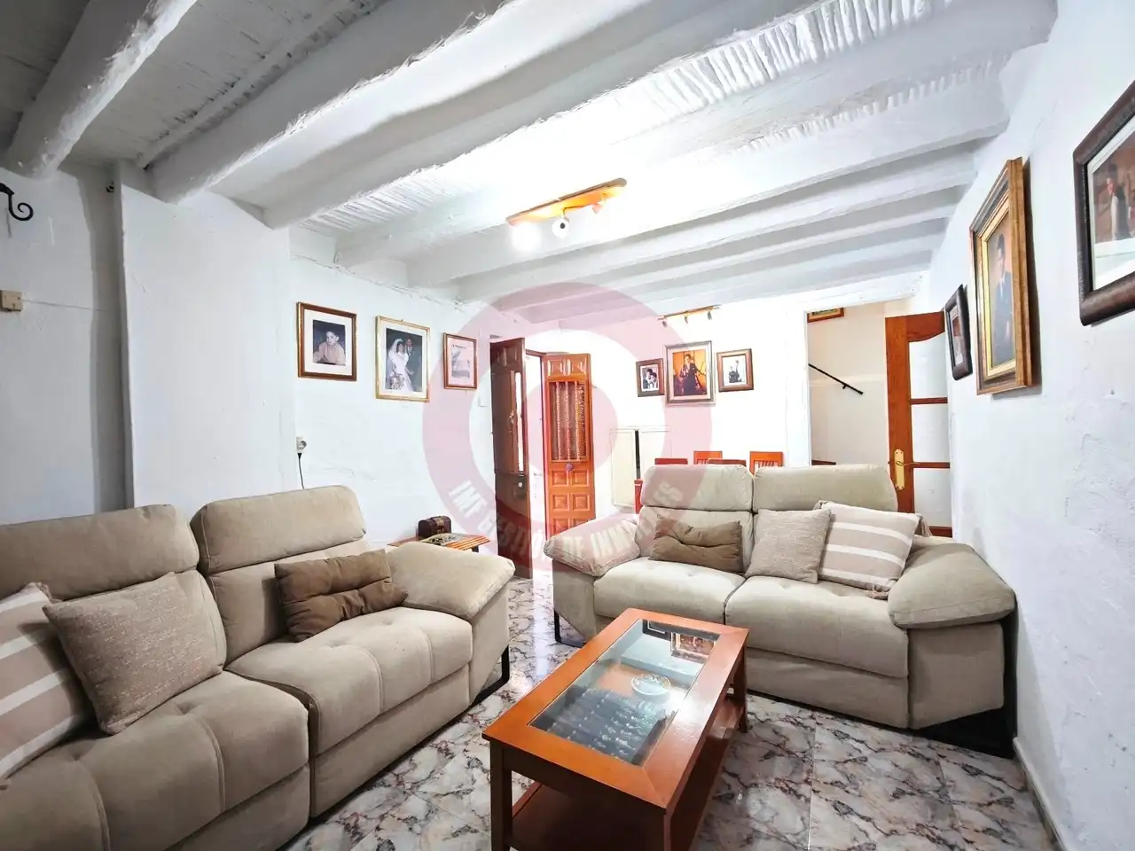 Living room of Houses for sale in Viñuela  with Terrace, Furnished and Balcony