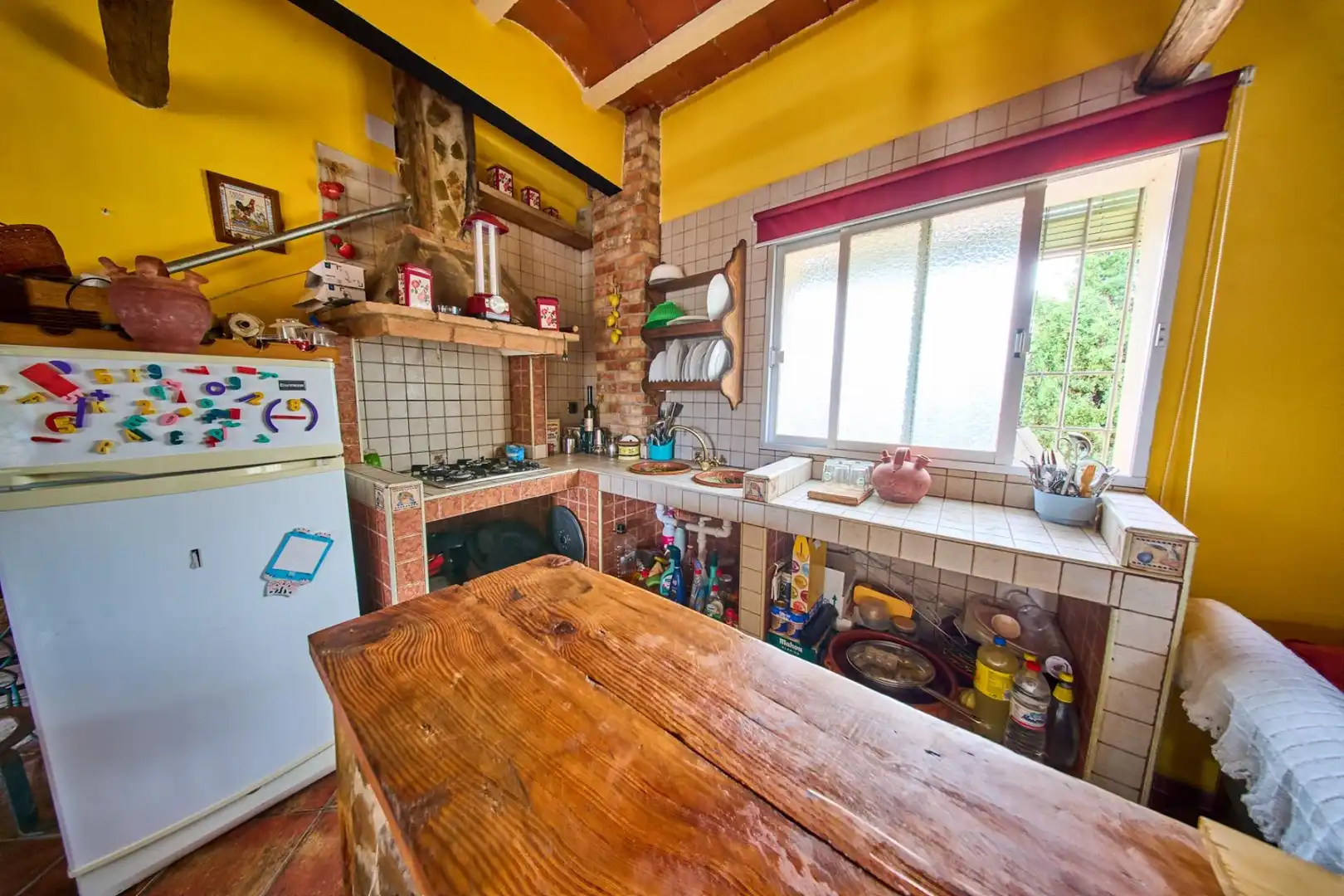 Cuina de Casa o xalet en venda en Puebla de Don Fadrique amb Jardí privat, Terrassa i Piscina