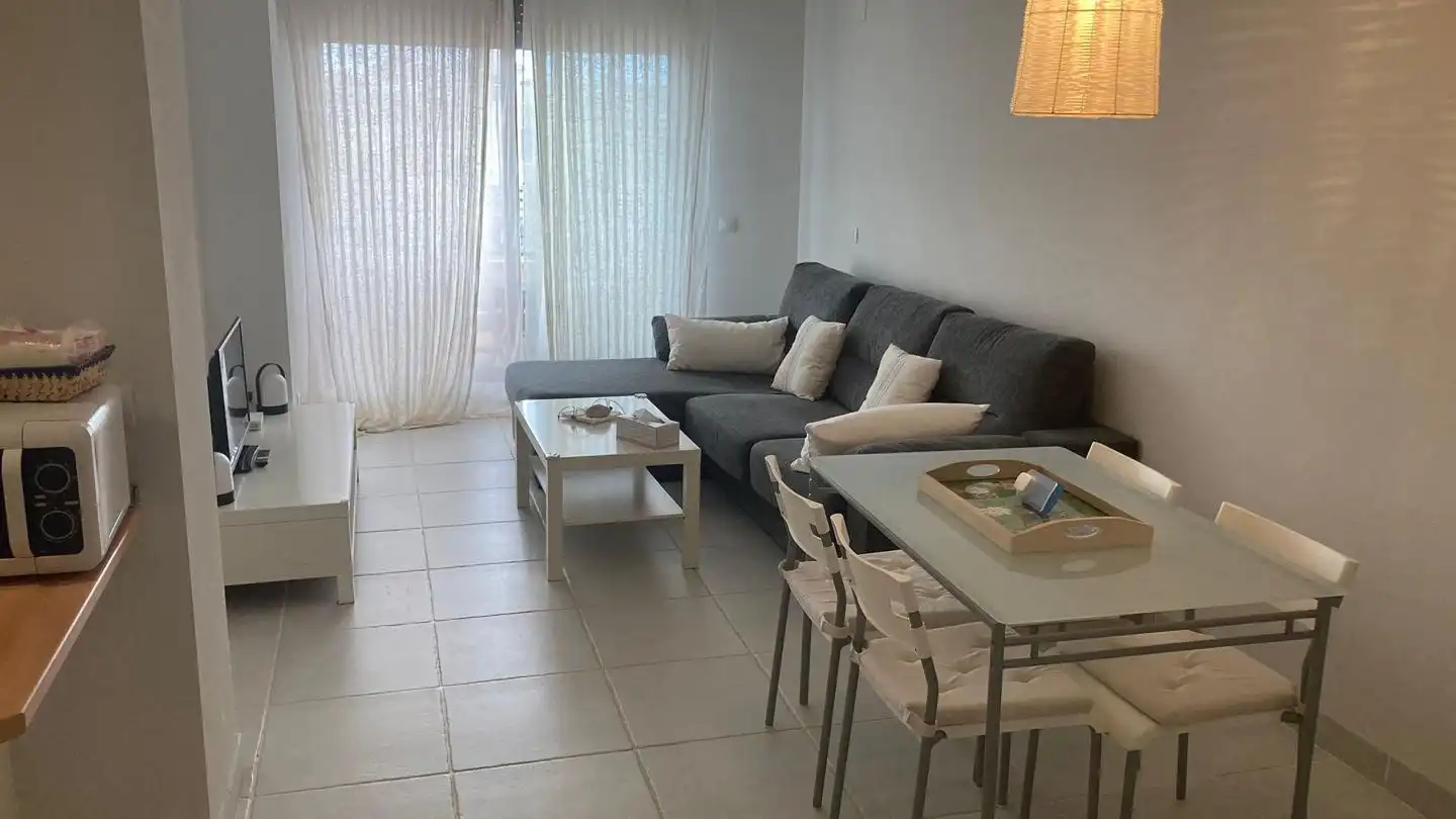 Living room of Flat for rent in Vera  with Air Conditioner, Terrace and Furnished