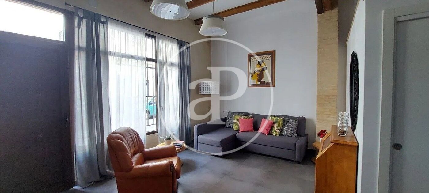 Sala d'estar de Pis de lloguer en  Valencia Capital amb Aire condicionat, Calefacció i Terrassa