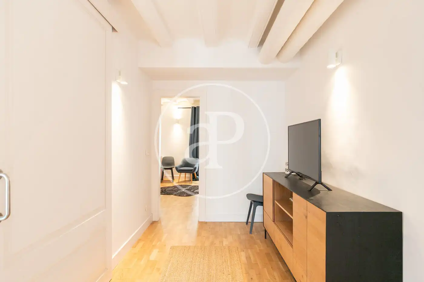 Sala de estar de Piso en venta en Barcelona con Aire acondicionado, Calefacción y Balcón